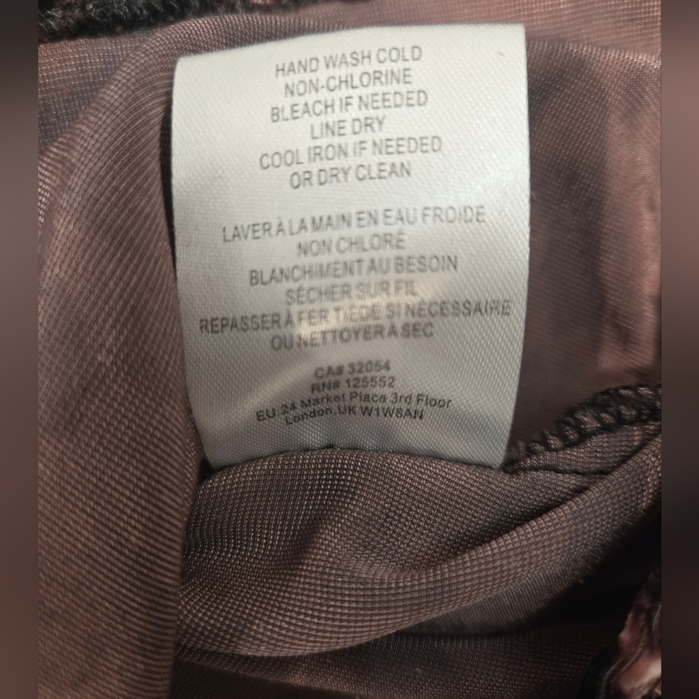 Anthropologie Dolan Charley Leopard Print Velvet Top Petite Large - Picture 13 of 16